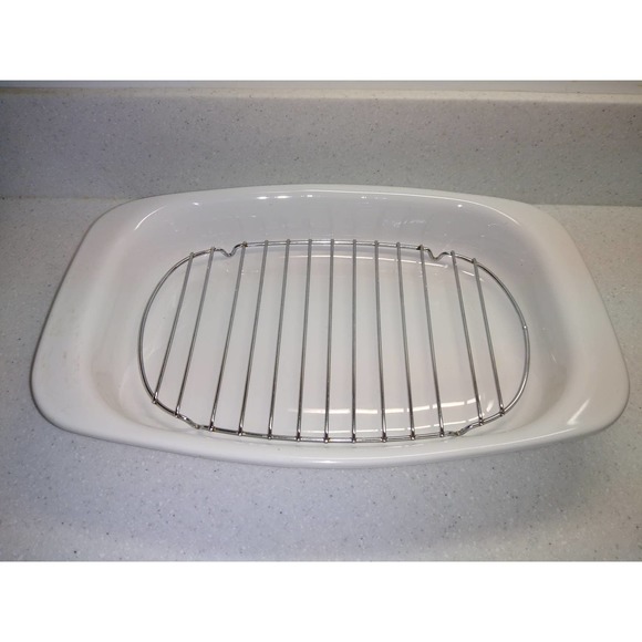 Corningware blue cornflower p-21 13x9x2 roaster